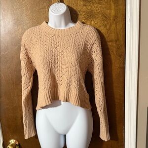 American Eagle Outfitters Tan Sweater